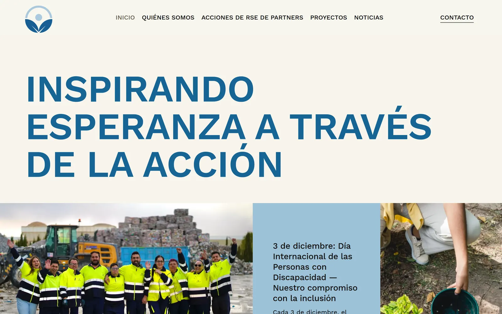 Página de inicio de la web de Almanara Natur