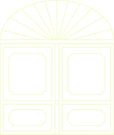 Logo de La Floresta, portón de arco