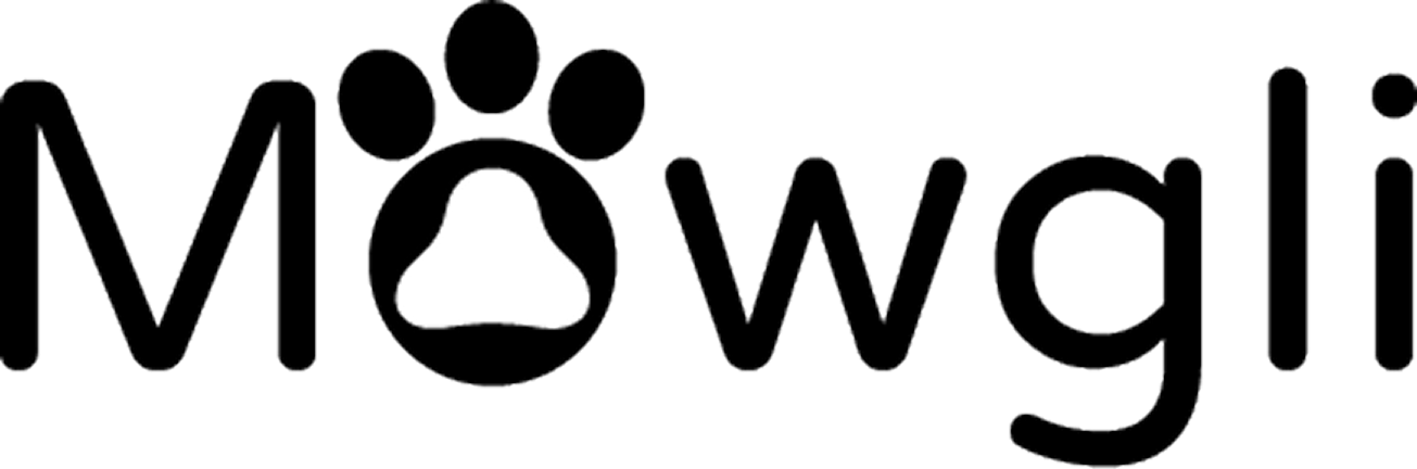 Mowgli logo — custom wordmark with paw print