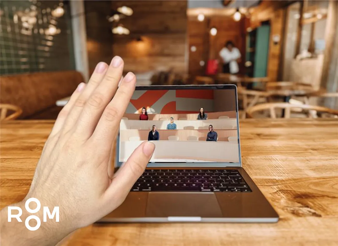 ROOM 3D en uso, en una cafetería