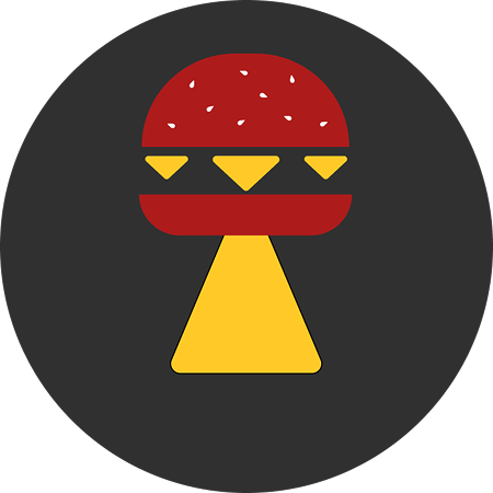 New Trapiche logo — burger UFO icon