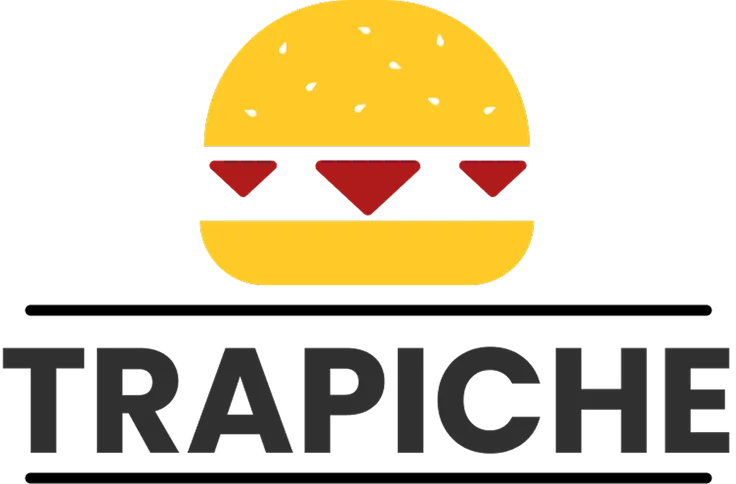 Logo nuevo de Trapiche, icono de hamburguesa con el texto TRAPICHE