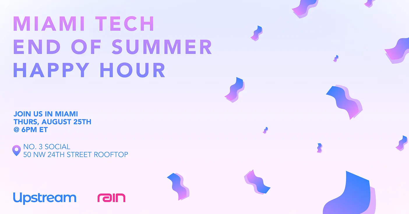 Gráfica del evento Miami Tech End of Summer Happy Hour